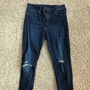 Banana Republic Drk Skinny Dstrssed Jeans (sz 29)